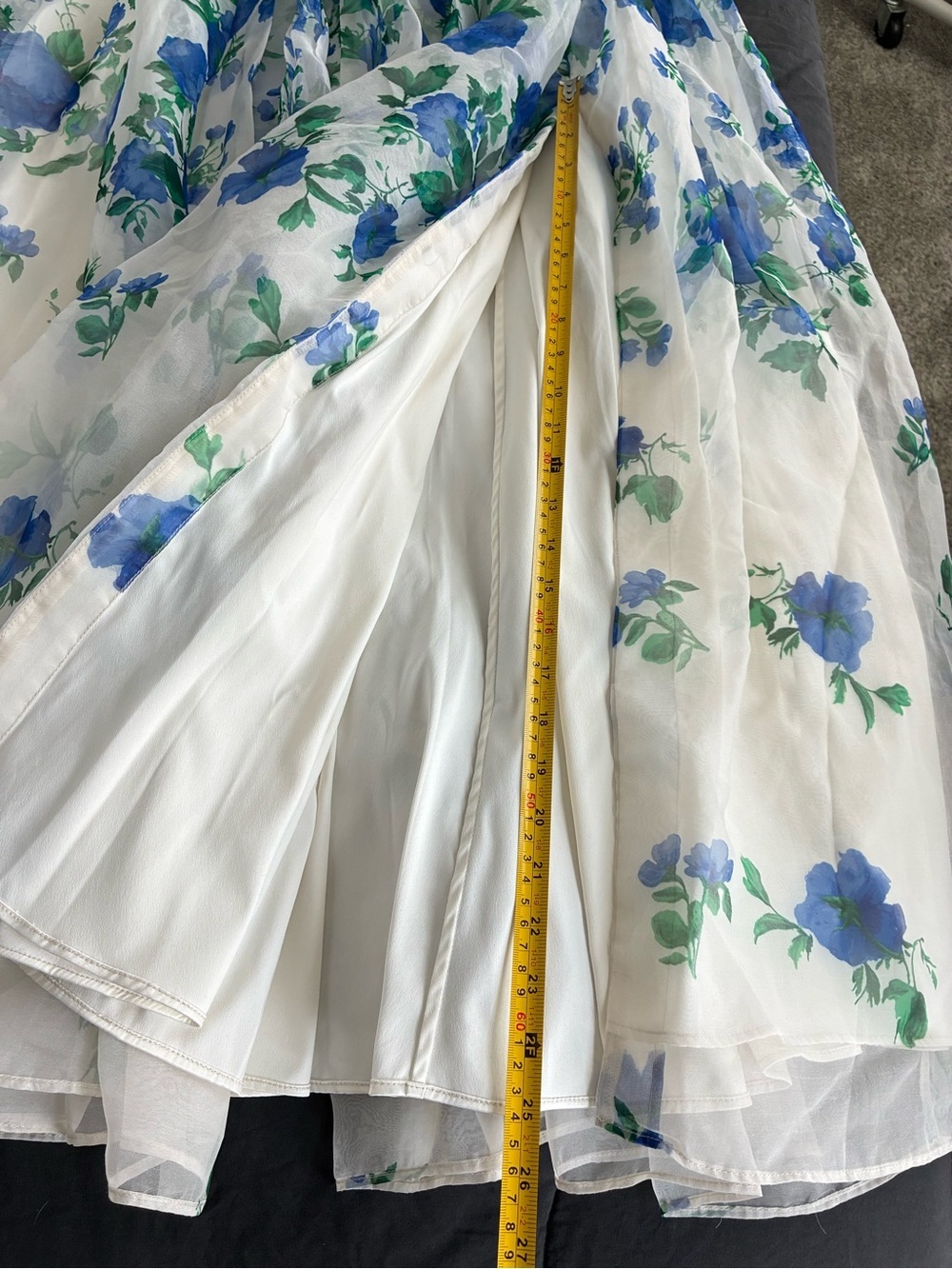NWT BHLDN Anthropologie Kendall High Neck Scarf Floral Organza Maxi Dress - Picture 16 of 17